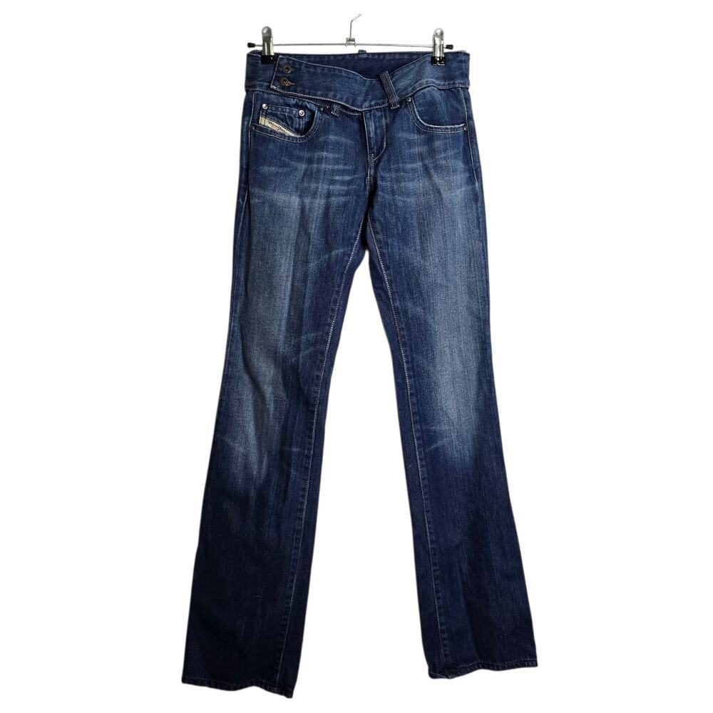 VINTAGE Y2K Diesel Cherone Low Rise Bootcut Blue Jeans Made in Italy Size 26